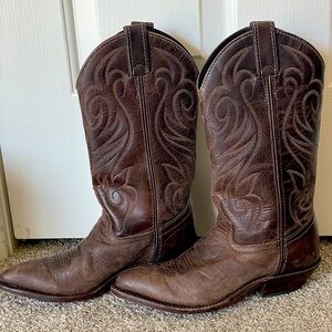 Code West Brown Western Cowboy Calf Boot